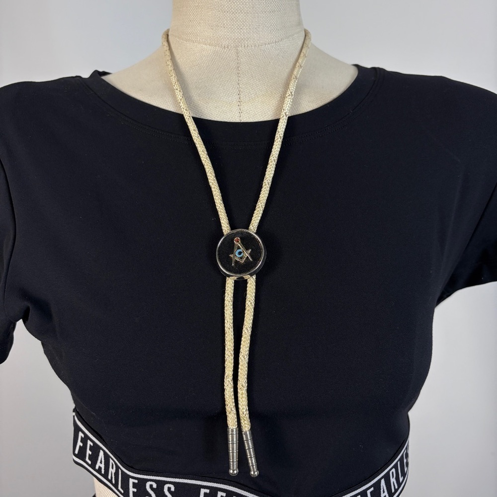 Masonic Jewelry Boho Square and Compass Western Neckwear